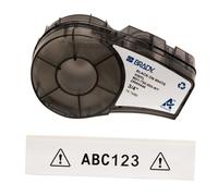 Brady Authentic (M21-750-595-WT) All-Weather Vinyl Label for Indoor/Outdoor ID,