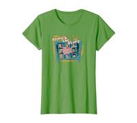 Brady Bunch Here's The Story T-Shirt, Women, Grass Green, X-Small