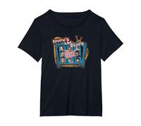 Brady Bunch Here's The Story T-Shirt, Women's Plus, Black, 2X