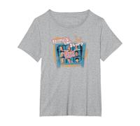 Brady Bunch Here's The Story T-Shirt, Women's Plus, Heather Grey, 6X