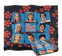 Brady Bunch Squares Silky Touch Super Soft Throw Blanket 152 X 127 cm