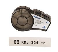 Brady Clear Polyester Labels for M210, M211 Printers - Multi-Purpose Labels for Asset Tracking, Barcode Labelling, Laboratory ID - Black on Transparent (19.05 mm x 6.4 m) - M21-750-430
