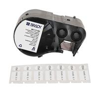 Brady FreezerBondz™ Polyester Pre-Sized Labels for Label Printer BMP51/BMP53/M511-240 Self Adhesive Printer Labels - Black on White (22,86 mm (W) x 12,70 mm (H) x 11,18 mm (Dia)) - M5-117-492