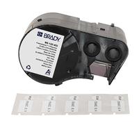 Brady FreezerBondz™ Polyester Pre-Sized Labels for Label Printer BMP51/BMP53/M511-240 Self Adhesive Printer Labels - Black on White (25,40 mm (W) x 12,70 mm (H) x 9,53 mm (Dia)) - M5-120-492