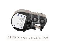 Brady High Tensile Polypropylene Label for Printers M510 & M511 - Continuous Inserts for Component, Electrical, Data and Cable Identification - Black on White (9.53mm x 6.10m) - M4C-375-412