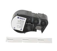 Brady Label Tape for Label Printers M410, M510 & M511 - Self-Adhesive Industrial Labels - Black on White (41.91 mm x 12.70 mm) - M4-124-461