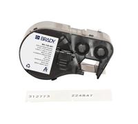 Brady Label Tape for Label Printers M410, M510 & M511 - Self-Adhesive Industrial Labels - Black on White (45.72 mm x 15.24 mm) - M4-126-461