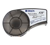 Brady PermaSleeve Heat-Shrink Polyolefin Sleeve for BMP21-PLUS; BMP21, 11.15 mm x 2.10 m, Black on White