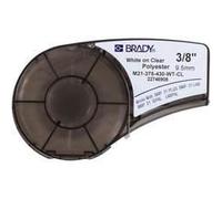 Brady M21-375-430-WT-CL white on Clear 6.4m x 9.53mm
