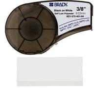 Brady Polyester Label Tape for Label Printers M210 & M211 - Self-Laminating Cryogenic Laboratory Labels - Black on White (9,53 mm x 6,40 m) - M21-375-461-AW