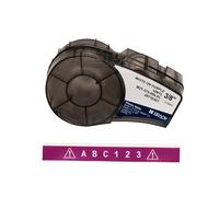 Brady Vinyl Label Tape for Label Printer M211 & M210 - Self Adhesive Vinyl Printer Labels -White on Purple (9.53mm x 6.40m) - M21-375-595-PL