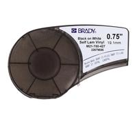 Brady Self-Laminating Tape for BMP21-PLUS/BMP21-LAB/BMP21 - 19.05mm x 4.30m - Black on White
