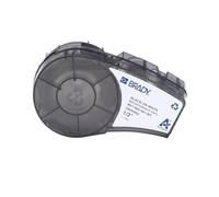 Brady M21 Series Repositionable Vinyl Labels 0.5 in W x 21 ft L BK/WH