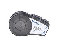 Brady M21 Series Repositionable Vinyl Labels 0.75 in W x 21 ft L BK/WH