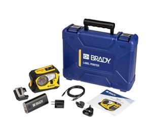 Brady M211-KIT-EU-UK-US Label Printer - Portable Complete Set with M211, Cartridge M21-750-499, Hard Case, Belt Clip, EU/UK/US Cable and Power Supply
