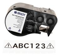 Brady Vinyl Label Tape for Label Printer BMP41/BMP51/BMP53/M511 - Self Adhesive Printer Labels - Black on White (25,40 mm (W) x 7,62 m (L)) - M4C-1000-595-WT-BK