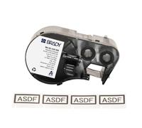 Brady Matt White Polyester Label Tape for Label Printers M510 & M511 - Workhorse® Industrial Panel, Component & General Identification Labels, Black on Light Grey (22.86mm x 22.86mm) - M4-92-428-BB