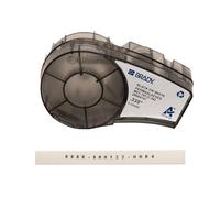 Brady PermaSleeve Heat-Shrink Polyolefin Label Tape for Label Printers M210 & M211 - Electrical Labelling, Wire and Cable Labelling - Black on White (8.5 mm x 2.1 m) - M21-187-C-342