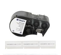 Brady Polyester Cryogenic Laboratory Labels for Label Printer M410, M510, M511 - Centrifuges, Test Tubes, Vials, Straw pipettes - Black on White (12.70 mm x 41.91 mm) - M4-124-490