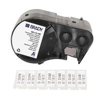 Brady Polyester Cryogenic Laboratory Labels for Label Printer M510 M511 - Centrifuges, Test Tubes, Vials, Straw pipettes - Black on White (31.75 mm x 9.53 mm) - M5-112-490