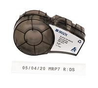Brady Polyester tape for BMP21-PLUS; BMP21-LAB; BMP21, 12.70 mm x 6.40 m, Black on White