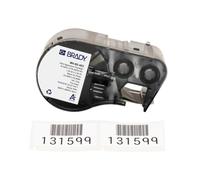 Brady Polyester Pre-Sized Labels for Label Printer BMP41/BMP51/BMP53/M511-140 Self Adhesive Printer Labels - Black on White (25,40 mm (W) x 50,80 mm (H)) - M4-60-483