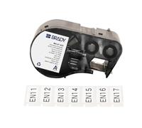 Brady Polyester Pre-Sized Labels for Label Printer M410 & M510-480 Self Adhesive Printer Labels - Multi-Purpose Polyester Labels - Black on White (25.40 mm x 12.70 mm) - M4-47-422