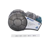 Brady Bradygrip Printable Hook Material for The BMP21 Plus Series, 12.70mm x 3.048m, Black on White