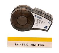 Brady Self-Laminating Vinyl Labels for Label Printer M210 & M211 - Self Adhesive Vinyl Printer Labels - Cable Management - Black on White (31.75 mm x 4.30 m) - M21-1250-427