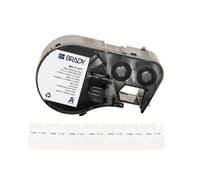 Brady Self-Laminating Vinyl Labels for Label Printer M410, M510 & M511 - Self Adhesive Vinyl Printer Labels - Cable Management - Black on White (12.70 mm x 9.53 mm) - M4-11-427