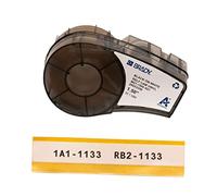 Brady Self-Laminating Vinyl Tape for BMP21-PLUS; BMP21-LAB; BMP21, 38.10 mm x 4.30 m, Black on White, Transparent