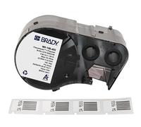 Brady Ultra Thin Polyester Cryogenic Laboratory Labels for Label Printer M510 M511 - Centrifuges, Test Tubes, Vials, Straw pipettes - Black on White (22.86 mm x 25.40 mm) - M5-156-492