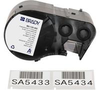 Brady Ultra Thin Polyester Cryogenic Laboratory Labels for Label Printer M510 M511 - Centrifuges, Test Tubes, Vials, Straw pipettes - Black on White (44.54 mm x 25.40 mm) - M5-125-492