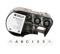 Brady Vinyl Label Tape for Label Printer BMP41/BMP51/BMP53/M511 - Self Adhesive Printer Labels - Black on White (12,70 mm (W) x 7,62 m (L)) - M4C-500-595-WT-BK