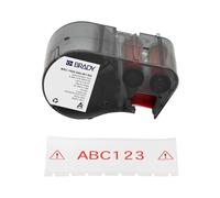 Brady Vinyl Label Tape for Label Printer BMP51/BMP53/M511 - Self Adhesive Printer Labels - Red on White (38,10 mm (W) x 7,62 m (L)) - M5C-1500-595-WT-RD