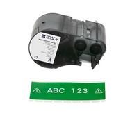 Brady Vinyl Label Tape for Label Printer BMP51/BMP53/M511 - Self Adhesive Printer Labels - White on Green (38,10 mm (W) x 7,62 m (L)) - M5C-1500-595-GN-WT