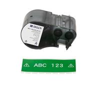 Brady Vinyl Label Tape for Label Printer BMP51/BMP53/M511 - Self Adhesive Printer Labels - White on Green (38,10 mm (W) x 7,62 m (L)) - M5C-1500-595-GN-WT