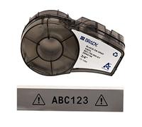 Brady Vinyl Label Tape for Label Printer M211 & M210 - Self Adhesive Vinyl Printer Labels - Black on Grey (19.05mm x 6.40m) - M21-750-595-GY