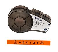 1 pcs - Brady B-595 Vinyl Black on Orange Label Printer Tape, 6.4 m Length, 9.53