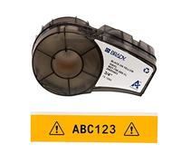 Brady Vinyl Label Tape for Label Printer M211 & M210 - Self Adhesive Vinyl Printer Labels - Industrial Label Tape for Cable/Name Labels - Black on Yellow (19.05mm x 6.40m) - M21-750-595-YL