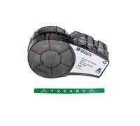 Brady Vinyl Label Tape for Label Printer M211 & M210 - Self Adhesive Vinyl Printer Labels - White on Green (9.53mm x 6.40m) - M21-375-595-GN