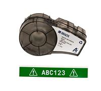 Brady Vinyl Label Tape for Label Printer M211 & M210 - Self Adhesive Vinyl Printer Labels - White on Green (12.70mm x 6.40m) - M21-500-595-GN