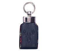 Braemar Leather Keyring 5121-7 (Navy)