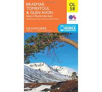Braemar, Tomintoul & Glen Avon Map | Beinn a' Bhuird & Ben Avon | Ordnance Survey | OS Explorer Map OL58 | Scotland | Walks | Hiking | Maps | Adventure
