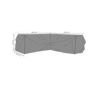 Brafab Brafab furniture cover corner sofa Black 260 cm
