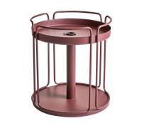 Brafab Shady side table and parasol base Zin red