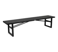 Brafab - Vevi Bench 200 cm Aluminium, Black - Black