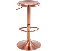 Brage Living Adjustable Height Round Barstool (Rose Gold)