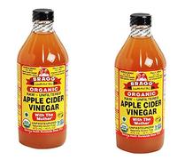 Bragg USDA Gluten Free Organic Raw Apple Cider Vinegar, With the Mother kSdCdE, 2Pack (16 oz)