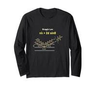 Bragg’s Law Crystallography and X-Ray Diffraction Long Sleeve T-Shirt